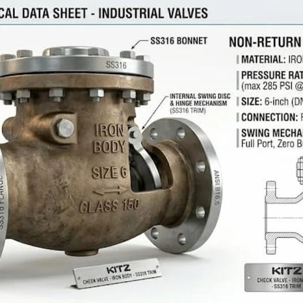 Non Return Swing Check Valve – Van Một Chiều Lá Lật Cho Hệ Thống Đường Ống