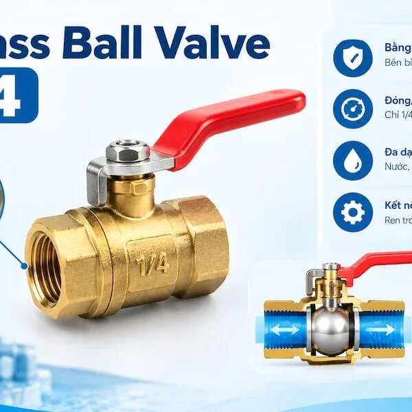 Brass Ball Valve 1 4: Cấu Tạo, Thông Số Và Ứng Dụng