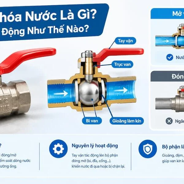 Cách sửa van khóa nước bị rò rỉ: Nguyên nhân và cách xử lý