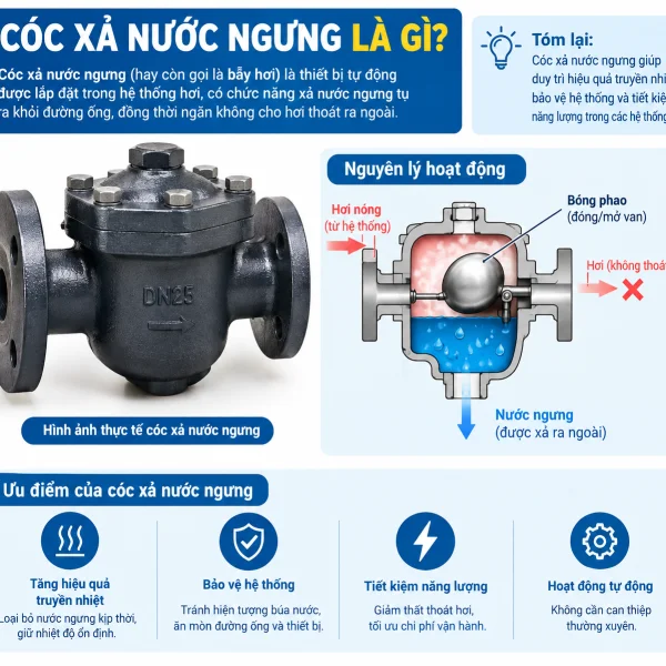 Cóc xả nước ngưng