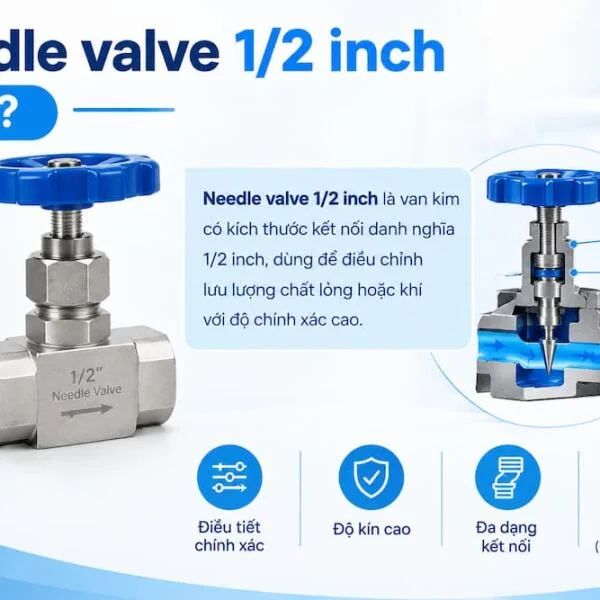 Needle Valve 1/2 Inch: Thông Số, Ứng Dụng & Cách Chọn
