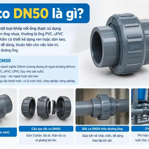 Rắc co DN50