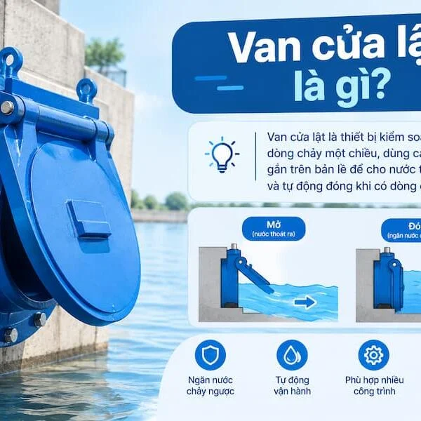 Van cửa lật là gì? Cấu tạo, nguyên lý, ứng dụng và cách chọn