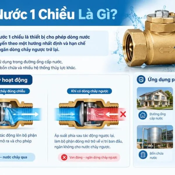 Van Nước 1 Chiều Tốt Nhất: Cách Chọn Loại Phù Hợp, Bền Và Kín