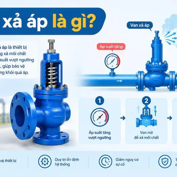 Van Xả Áp An Toàn Là Gì? Cấu Tạo, Nguyên Lý Và Cách Chọn