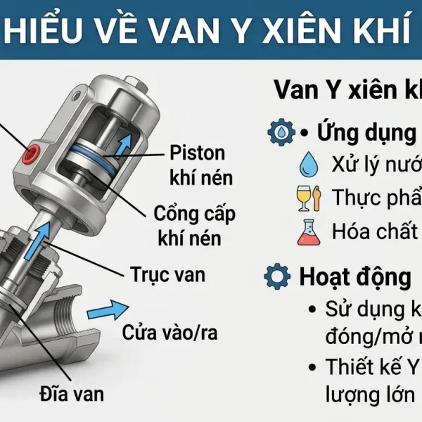 Van Y xiên khí nén
