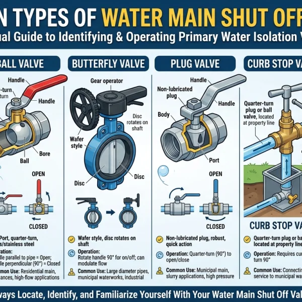 Water Main Shut Off Valve Types