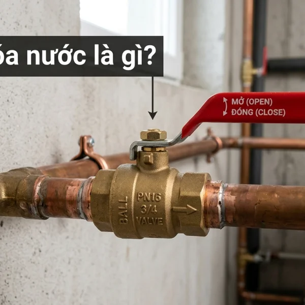 Cấu tạo của van khóa nước
