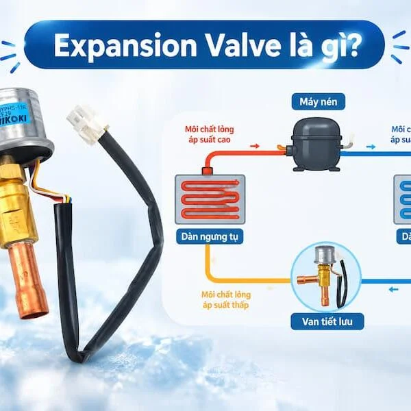 Expansion Valve là gì? Cấu tạo, nguyên lý hoạt động và ứng dụng thực tế