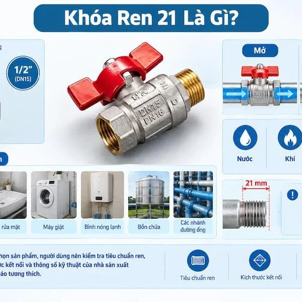 Các Loại Khóa Ren 21 Phổ Biến Trên Thị Trường Hiện Nay