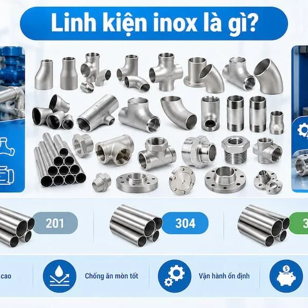 Các loại linh kiện inox phổ biến trên thị trường hiện nay