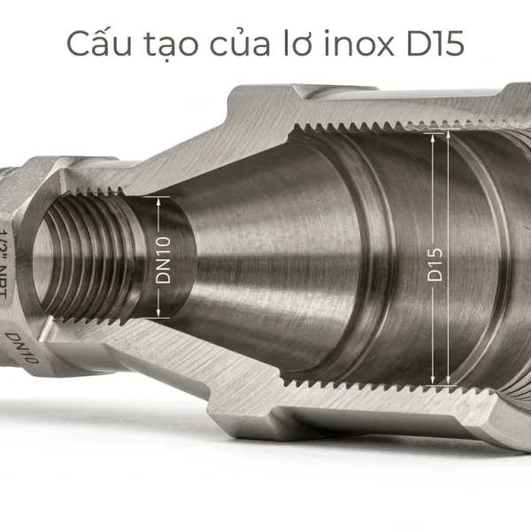 Lơ inox D15