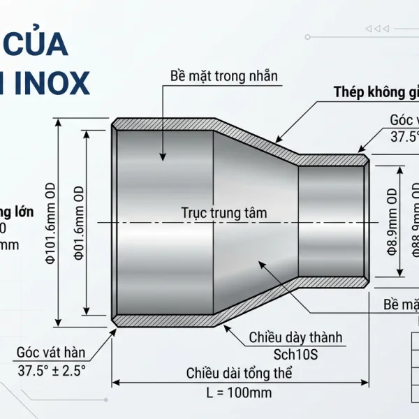 Nối giảm inox