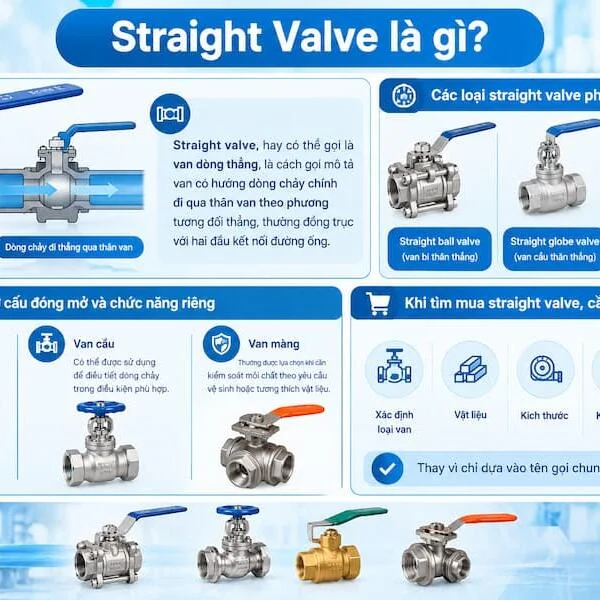 Straight Valve Là Gì? Cấu Tạo, Nguyên Lý Và Ứng Dụng
