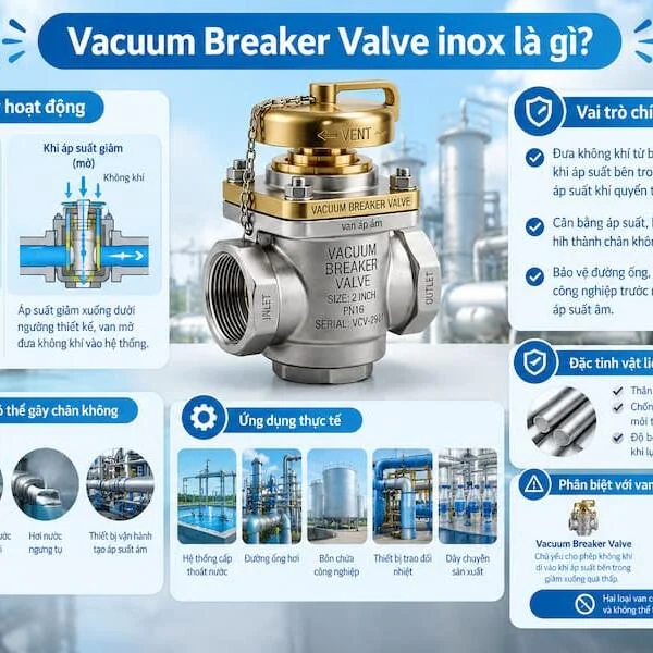 Vacuum Breaker Valve Inox Là Gì? Đặc Điểm Và Ứng Dụng Thực Tế