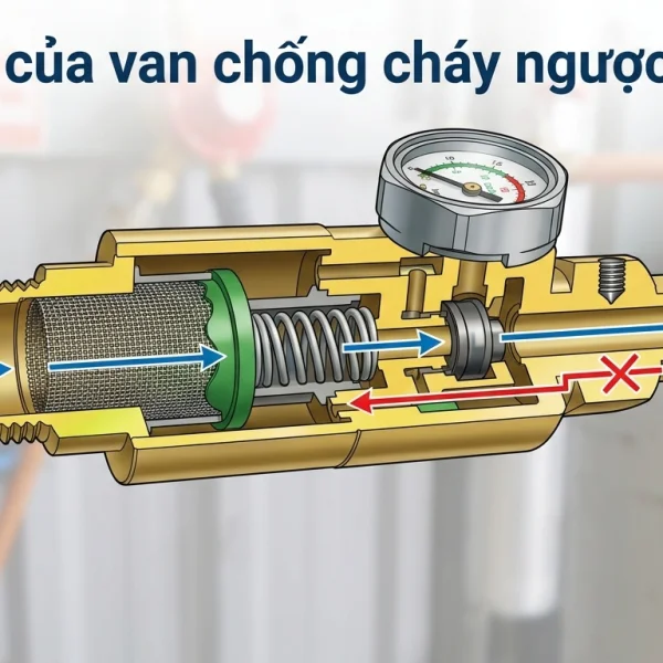 Van chống cháy ngược khí Gas