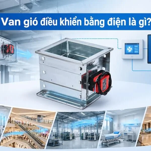 van gió điều khiển bằng điện