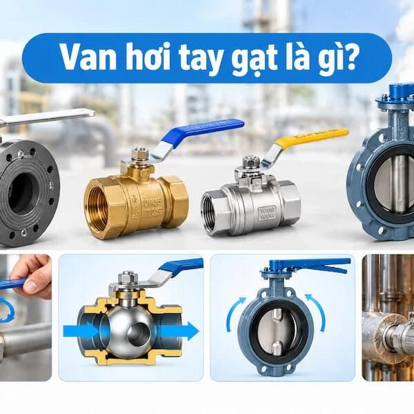 Van hơi tay gạt là gì? Cấu tạo, nguyên lý hoạt động và ứng dụng thực tế