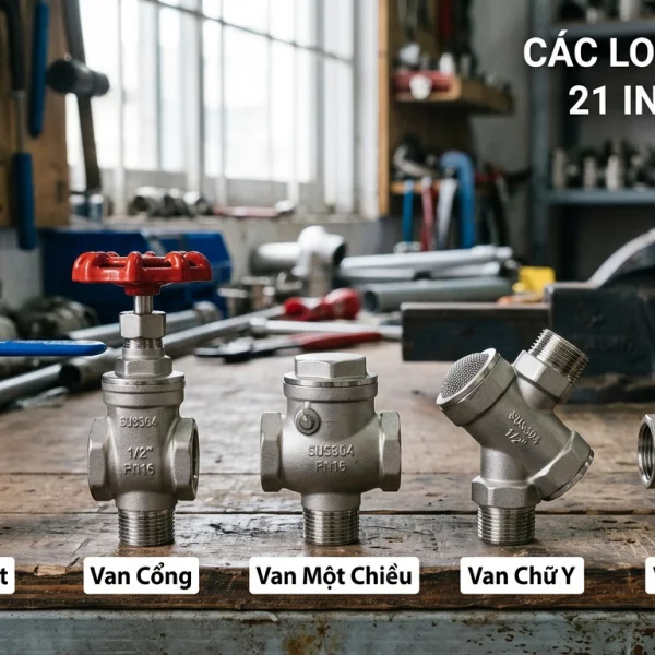 Van nước 21 inox