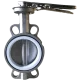 Van bướm inox tay gạt