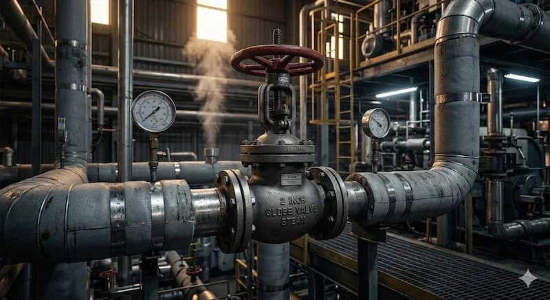 Globe Valve 2 Inch trong hệ thống hơi nóng