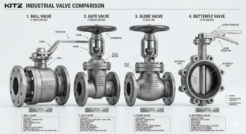 So sánh các loại metal valve