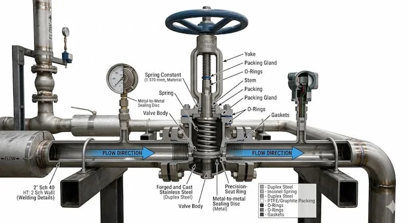 Ảnh cận cảnh cấu tạo P Valve