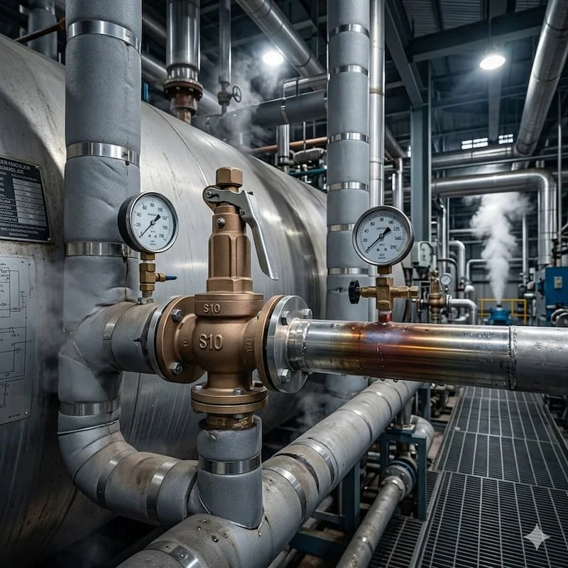 Safety Valve S10 trong hệ thống hơi nóng