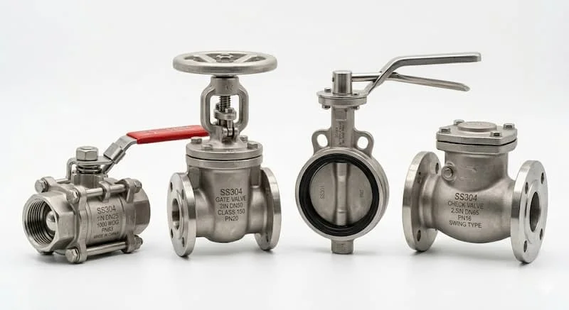 So sánh nhiều loại stainless steel valve