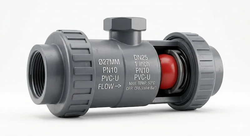 Ảnh sản phẩm van nước một chiều PVC