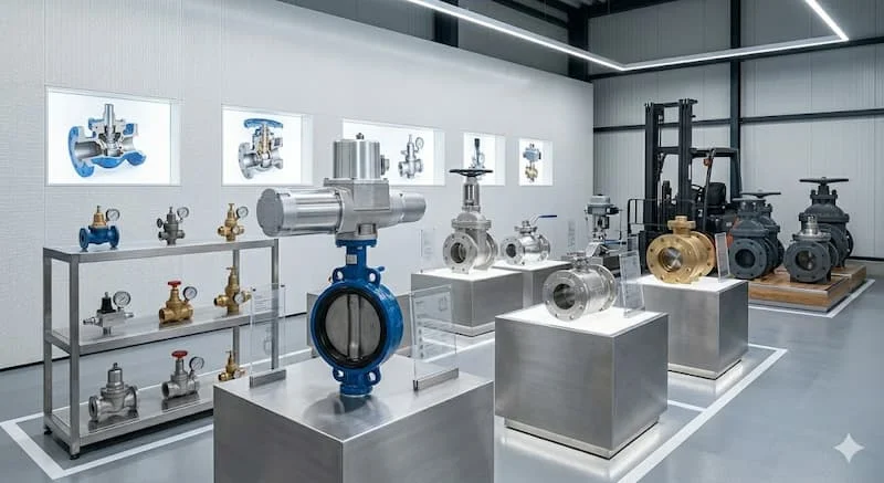 Showroom và sản phẩm van công nghiệp chính hãng
