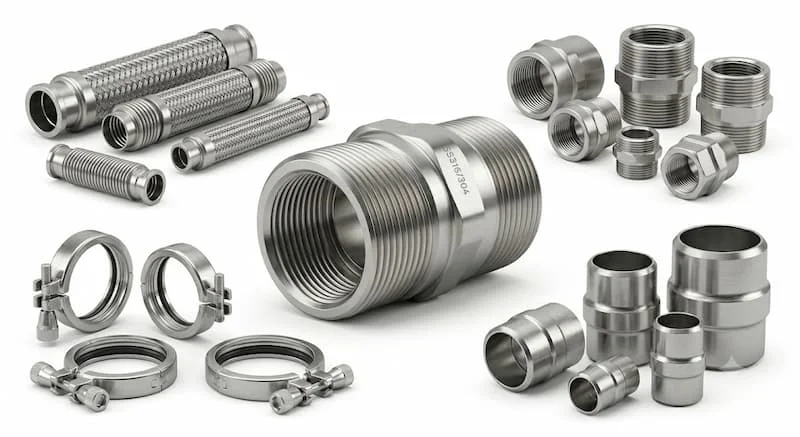 Bộ sưu tập các loại khớp nối ống inox phổ biến