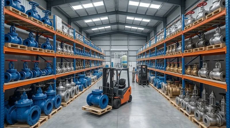 Nhà cung cấp van với kho hàng quy mô lớn