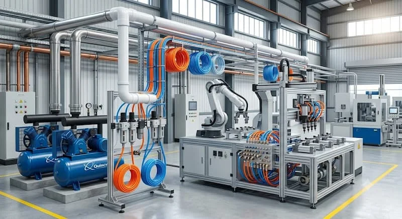 Ảnh hệ thống khí nén công nghiệp