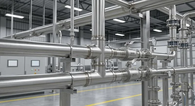 Ứng dụng của tê nước inox trong hệ thống đường ống