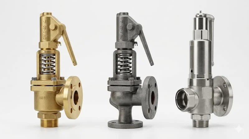 So sánh các loại van an toàn DN40 theo vật liệu