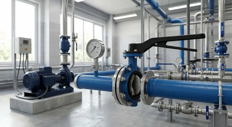 Ứng dụng thực tế của van bướm tay gạt DN50