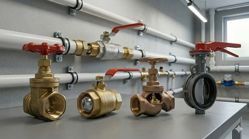So sánh các loại van khóa nước phổ biến