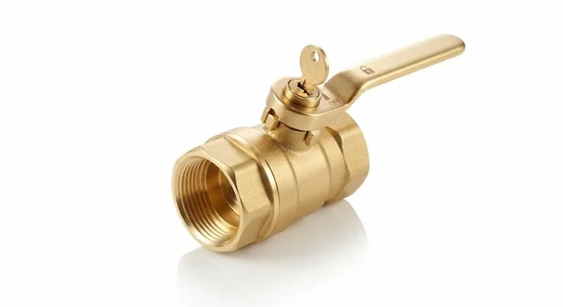 Ảnh sản phẩm van nước có chìa khóa trên nền trắng