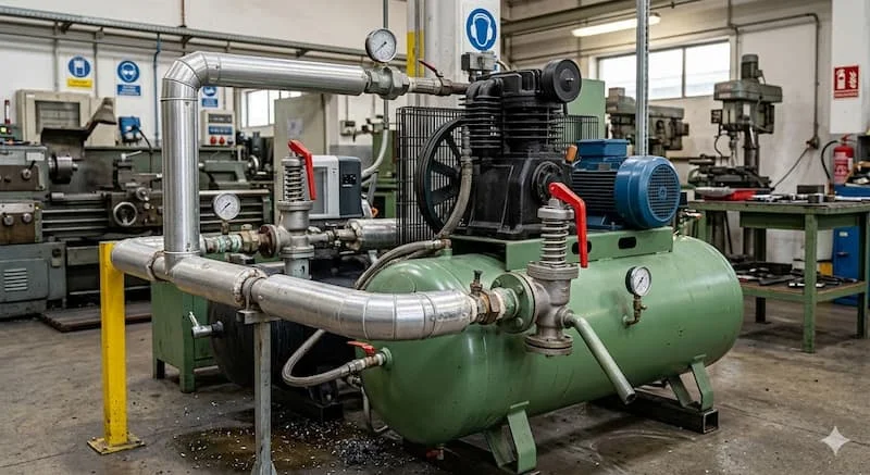 Van xả áp khí nén lắp trên hệ thống máy nén khí