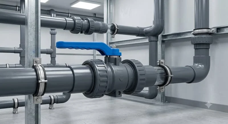 Van bi rắc co lắp đặt trong hệ thống đường ống