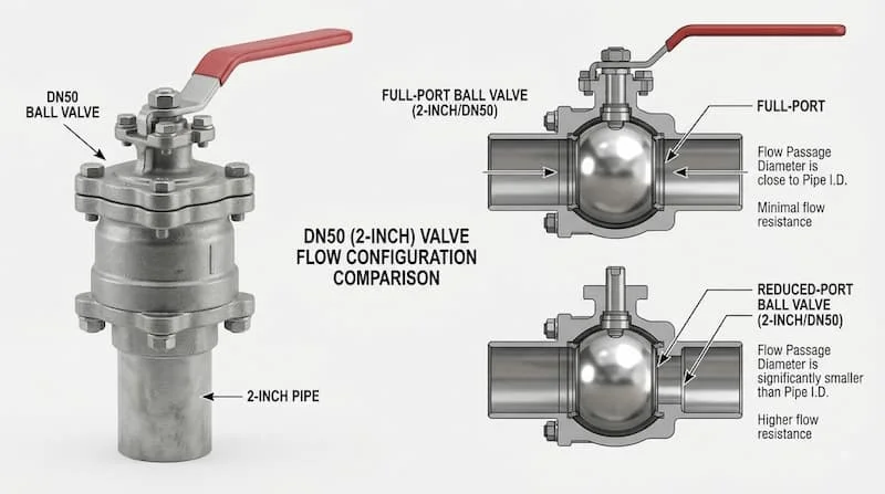 Ball Valve 2inch / DN50 và cấu hình Full Port