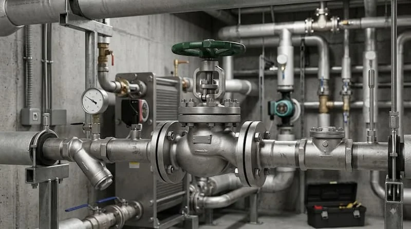 Van cầu dn25 trong hệ thống đường ống