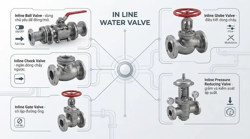 So sánh các loại In Line Water van