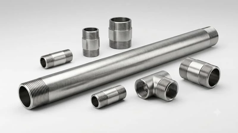 Ảnh sản phẩm ống inox có ren