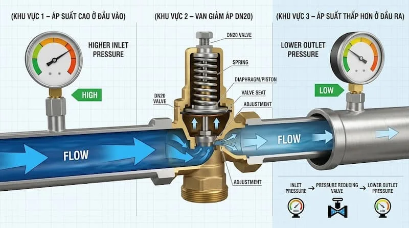 Nguyên lý hoạt động van giảm áp