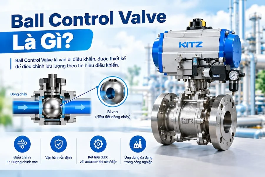 Giới thiệu về van bi điều khiển