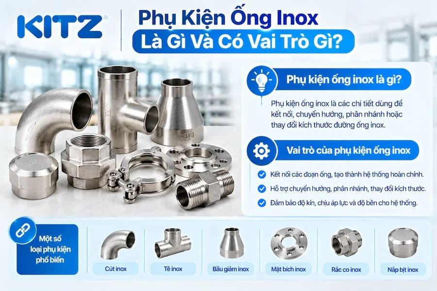 Tổng quan một số phụ kiện ống nước