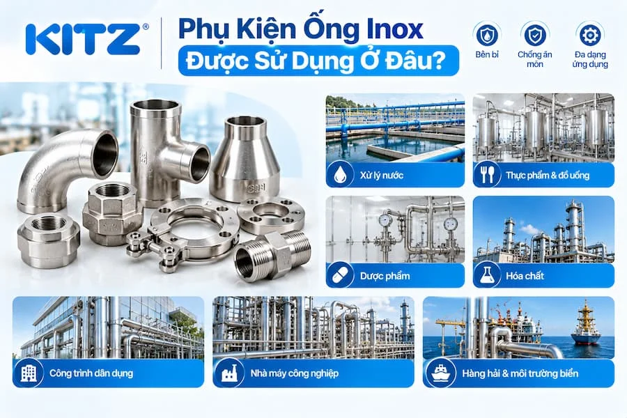 Ứng dụng của phụ kiện ống nước