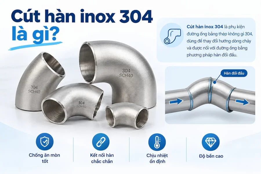 Giới thiệu về cút hàn inox 3O4